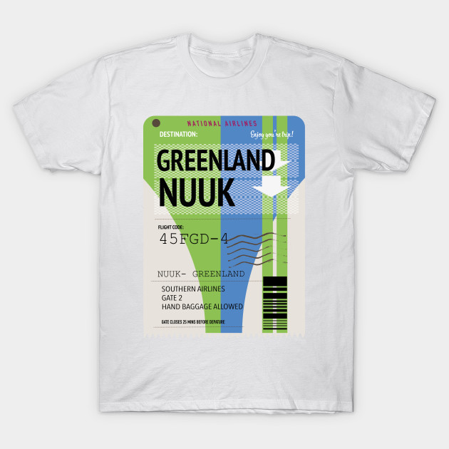 Greenland Nuuk travel ticket by nickemporium1